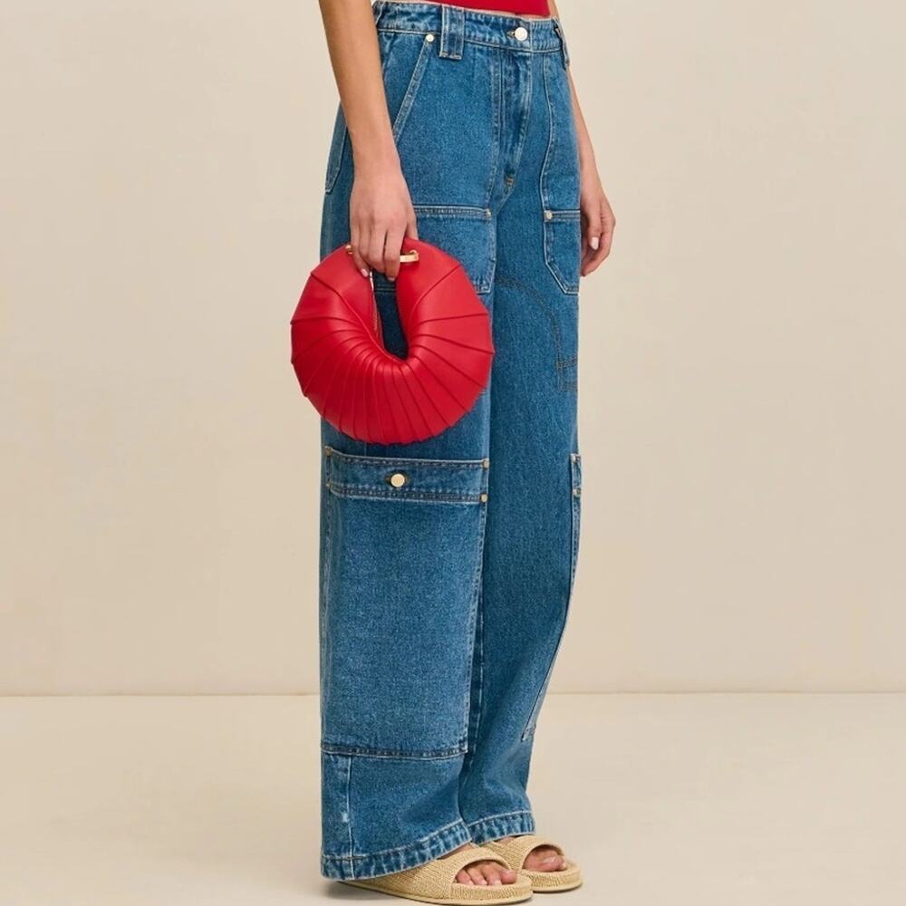 CULT GAIA Women's Wynn Cargo Jeans Indigo 28 (4-6) NWT